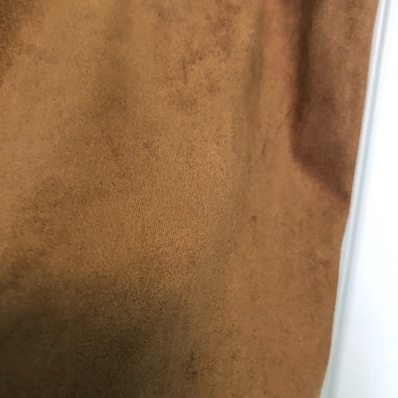 INC International Concepts Suede Look Tan Leggings - Picture 4 of 6